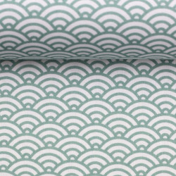 Baumwolle - Muscheln mint